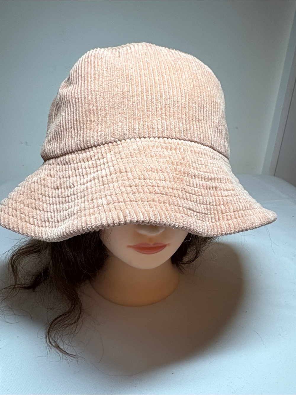 Rubi Blush Cotton Blend Corduroy Bucket Hat One Size